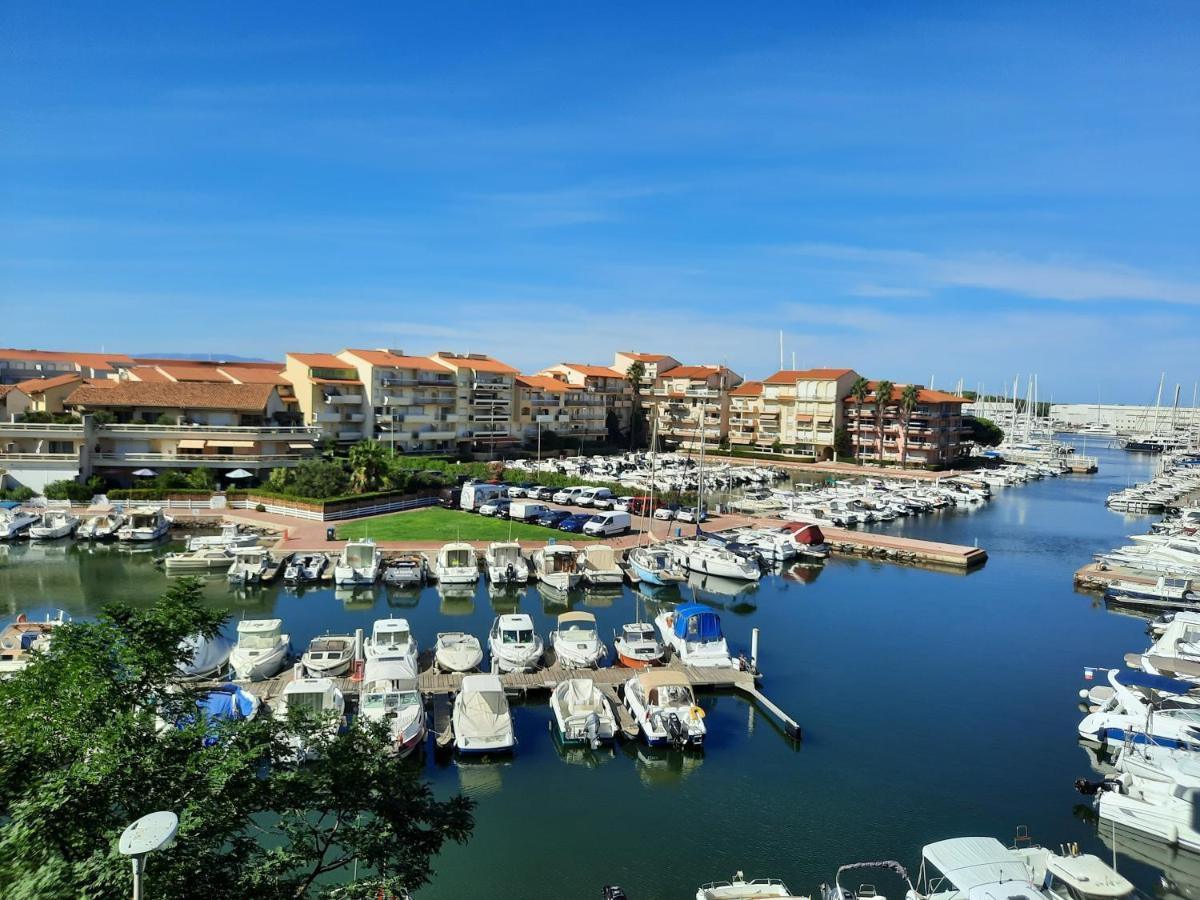 Appartement T2 Vue Mer Et Port,2 Balcons, Parking Prive Canet-en-Roussillon Ngoại thất bức ảnh